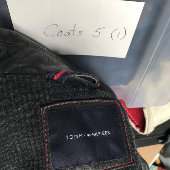 Tommy Hilfiger Mens Black Leather Jacket Size L - Picture 13 of 13